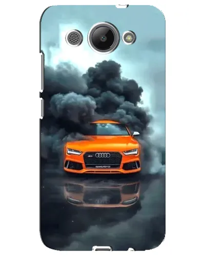 Чехол для Huawei Y3 2017 с картинкой «Audi в облаках дыма»