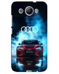 Чехол для Huawei Y3 2017 с картинкой «Audi Sport — неон»