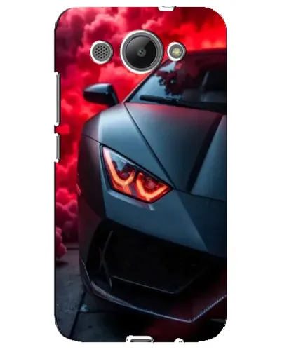 Чехол для Huawei Y3 2017 с картинкой «Lamborghini красное сияние»