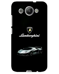 Чехол для Huawei Y3 2017 с картинкой «Логотип Lamborghini классика»