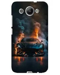 Чехол для Huawei Y3 2017 с картинкой «Lamborghini дымная эстетика»