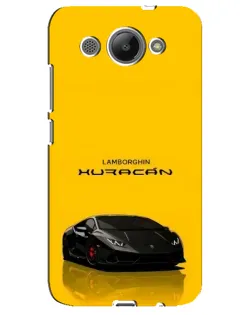 Чехол для Huawei Y3 2017 с картинкой «Lamborghini Huracan черный»
