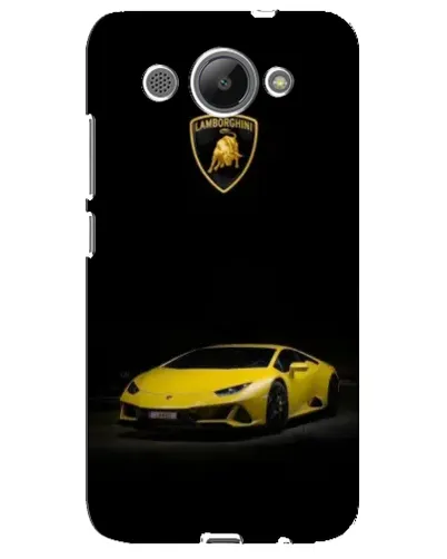 Чехол для Huawei Y3 2017 с картинкой «Lamborghini желтый акцент»