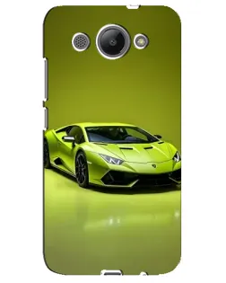 Чехол для Huawei Y3 2017 с картинкой «Салатовый Lamborghini Huracan»