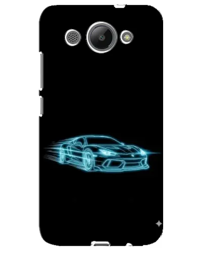Чехол для Huawei Y3 2017 с картинкой «Неоновый контур Lamborghini»