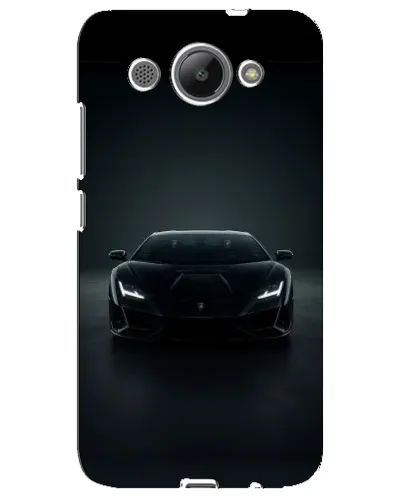 Чехол для Huawei Y3 2017 с картинкой «Черный Lamborghini Aventador»