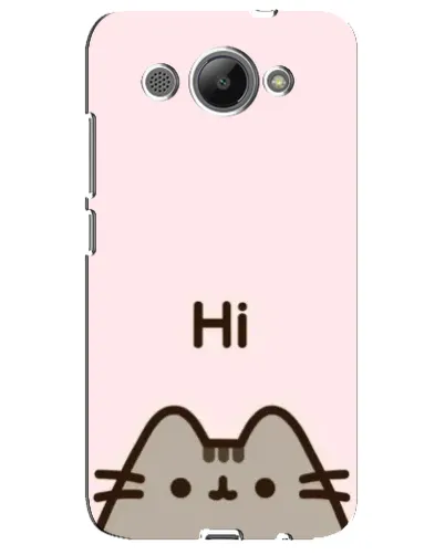 Чехол для Huawei Y3 2017 с картинкой «Пушин говорит Hi» Чехол для Huawei Y3 2017 с картинкой «Пушин говорит Hi»