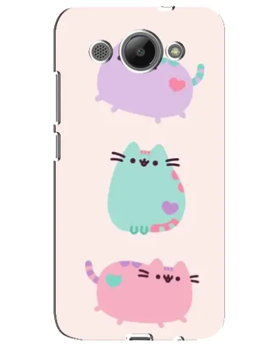 Чехол для Huawei Y3 2017 с картинкой «Pusheen трио» Чехол для Huawei Y3 2017 с картинкой «Pusheen трио»