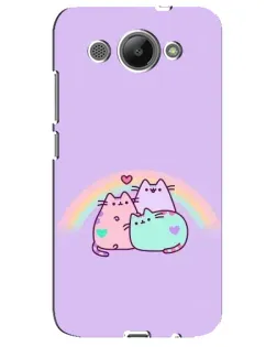 Чохол для Huawei Y3 2017 з картинкою «Веселкові Пушини»