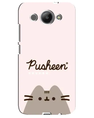 Чехол для Huawei Y3 2017 с картинкой «Pusheen логотип» Чехол для Huawei Y3 2017 с картинкой «Pusheen логотип»