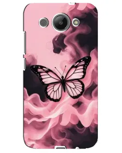 Чехол для Huawei Y3 2017 с картинкой «Бабочка в дыму»