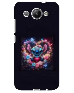 Чохол для Huawei Y3 2017 з картинкою «Stitch у квітах»