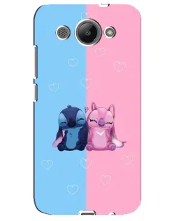 Чохол для Huawei Y3 2017 з картинкою «Stitch та Angel Love»