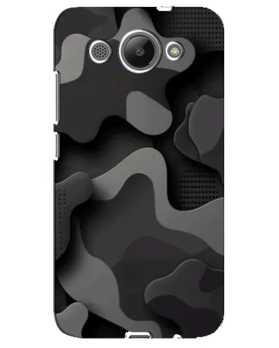 Чехол для Huawei Y3 2017 с картинкой «Темный абстрактный камуфляж»