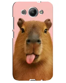 Чехол для Huawei Y3 2017 с картинкой «Капибара с языком»