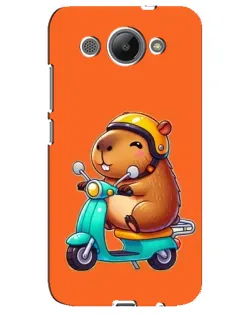 Чехол для Huawei Y3 2017 с картинкой «Капибара на скутере»