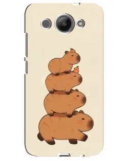 Чехол для Huawei Y3 2017 с картинкой «Башня из капибар»