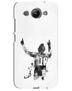 Чехол для Huawei Y3 2017 с картинкой «Черно-белый силуэт Месси» Чехол для Huawei Y3 2017 с картинкой «Черно-белый силуэт Месси»