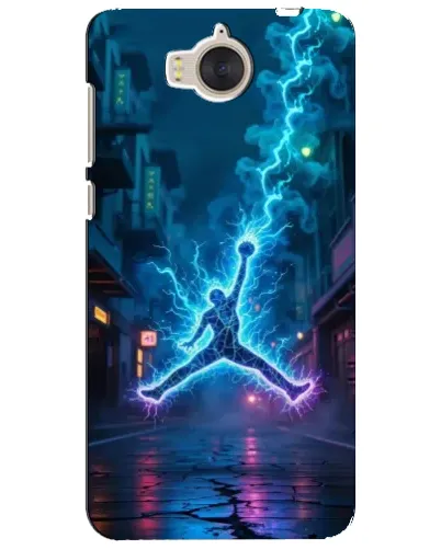 Чехол для Huawei Y5 2017 (MYA) с картинкой «Jordan Gold Jumpman»