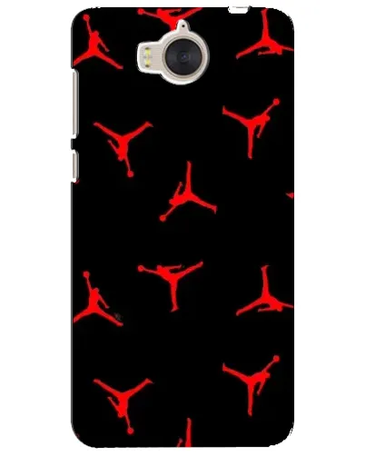 Чехол для Huawei Y5 2017 (MYA) с картинкой «Jordan Red Pattern»
