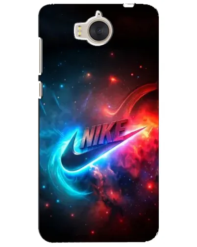 Чехол для Huawei Y5 2017 (MYA) с картинкой «Огненный логотип Nike»