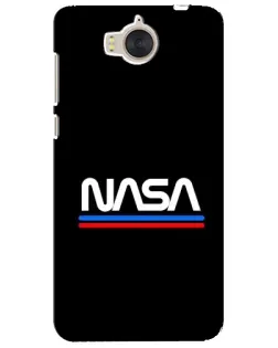 Чехол для Huawei Y5 2017 (MYA) с картинкой «NASA — классика Red Blue»