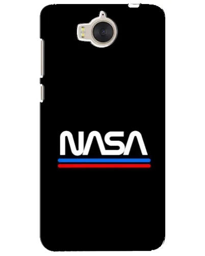 Чехол для Huawei Y5 2017 (MYA) с картинкой «NASA — классика Red Blue»
