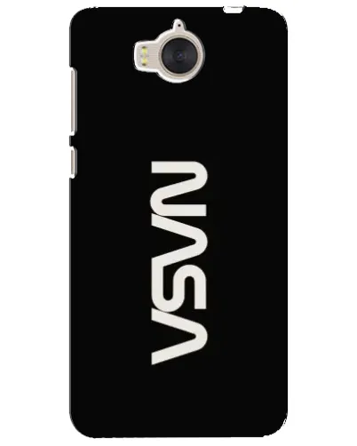 Чехол для Huawei Y5 2017 (MYA) с картинкой «NASA — вертикальный логотип»