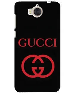 Чехол для Huawei Y5 2017 (MYA) с картинкой «Gucci — красный логотип»