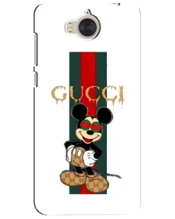 Чехол для Huawei Y5 2017 (MYA) с картинкой «Микки Маус Gucci — полосы»