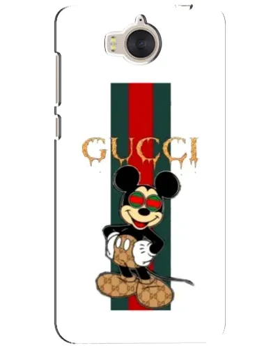 Чехол для Huawei Y5 2017 (MYA) с картинкой «Микки Маус Gucci — полосы» Чехол для Huawei Y5 2017 (MYA) с картинкой «Микки Маус Gucci — полосы»