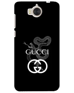 Чехол для Huawei Y5 2017 (MYA) с картинкой «Gucci — серебряная змея»