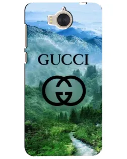 Чехол для Huawei Y5 2017 (MYA) с картинкой «Gucci — горный пейзаж»
