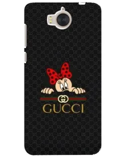 Чехол для Huawei Y5 2017 (MYA) с картинкой «Минни Маус Gucci — черный»