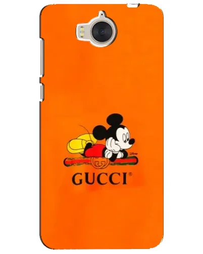 Чехол для Huawei Y5 2017 (MYA) с картинкой «Микки Маус Gucci — оранж» Чехол для Huawei Y5 2017 (MYA) с картинкой «Микки Маус Gucci — оранж»