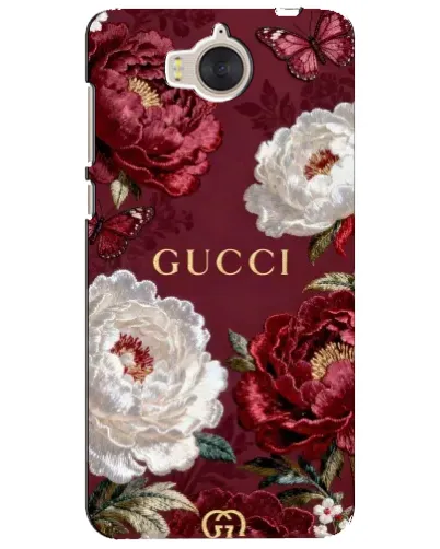 Чехол для Huawei Y5 2017 (MYA) с картинкой «Gucci — бордовые розы» Чехол для Huawei Y5 2017 (MYA) с картинкой «Gucci — бордовые розы»