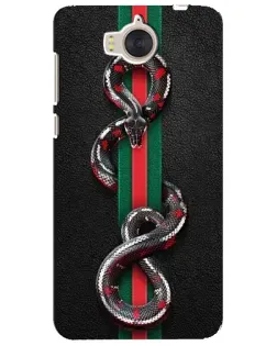 Чехол для Huawei Y5 2017 (MYA) с картинкой «Gucci — змея на полосе»