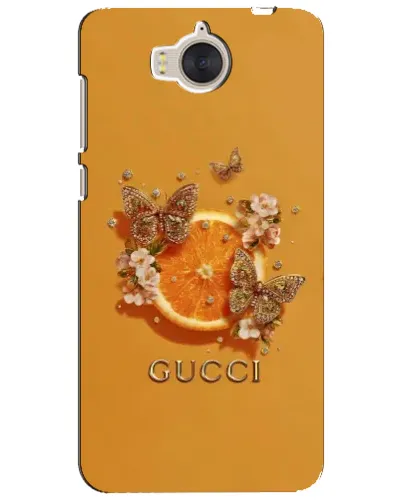 Чехол для Huawei Y5 2017 (MYA) с картинкой «Gucci — золотые бабочки» Чехол для Huawei Y5 2017 (MYA) с картинкой «Gucci — золотые бабочки»