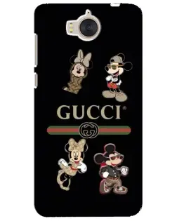 Чехол для Huawei Y5 2017 (MYA) с картинкой «Gucci — герои Disney и монограмма»