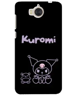 Чехол для Huawei Y5 2017 (MYA) с картинкой «Kuromi — черный минимализм» Чехол для Huawei Y5 2017 (MYA) с картинкой «Kuromi — черный минимализм»