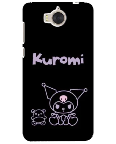 Чехол для Huawei Y5 2017 (MYA) с картинкой «Kuromi — черный минимализм» Чехол для Huawei Y5 2017 (MYA) с картинкой «Kuromi — черный минимализм»