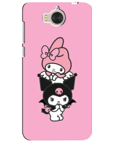 Чехол для Huawei Y5 2017 (MYA) с картинкой «My Melody и Kuromi» Чехол для Huawei Y5 2017 (MYA) с картинкой «My Melody и Kuromi»