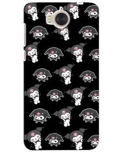 Чехол для Huawei Y5 2017 (MYA) с картинкой «Черный паттерн Kuromi» Чехол для Huawei Y5 2017 (MYA) с картинкой «Черный паттерн Kuromi»