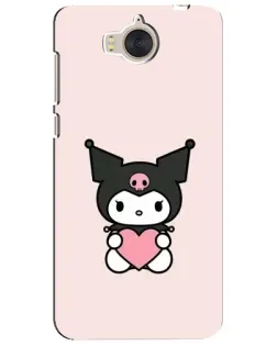 Чехол для Huawei Y5 2017 (MYA) с картинкой «Kuromi и сердце» Чехол для Huawei Y5 2017 (MYA) с картинкой «Kuromi и сердце»