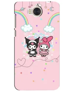 Чехол для Huawei Y5 2017 (MYA) с картинкой «My Melody и Kuromi» Чехол для Huawei Y5 2017 (MYA) с картинкой «My Melody и Kuromi»