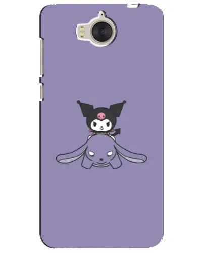 Чехол для Huawei Y5 2017 (MYA) с картинкой «Kuromi на лиловом фоне» Чехол для Huawei Y5 2017 (MYA) с картинкой «Kuromi на лиловом фоне»