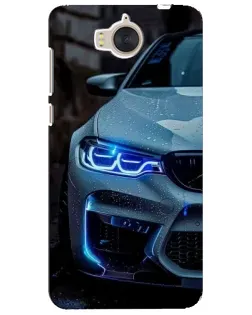 Чохол для Huawei Y5 2017 (MYA) з картинкою «Погляд BMW з синіми фарами»