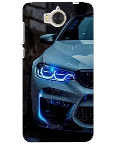 Чехол для Huawei Y5 2017 (MYA) с картинкой «Взгляд BMW с синими фарами»