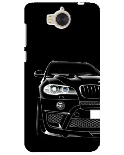 Чехол для Huawei Y5 2017 (MYA) с картинкой «Темный силуэт BMW»