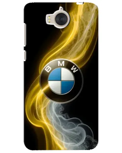 Чехол для Huawei Y5 2017 (MYA) с картинкой «Золотистый дым BMW»